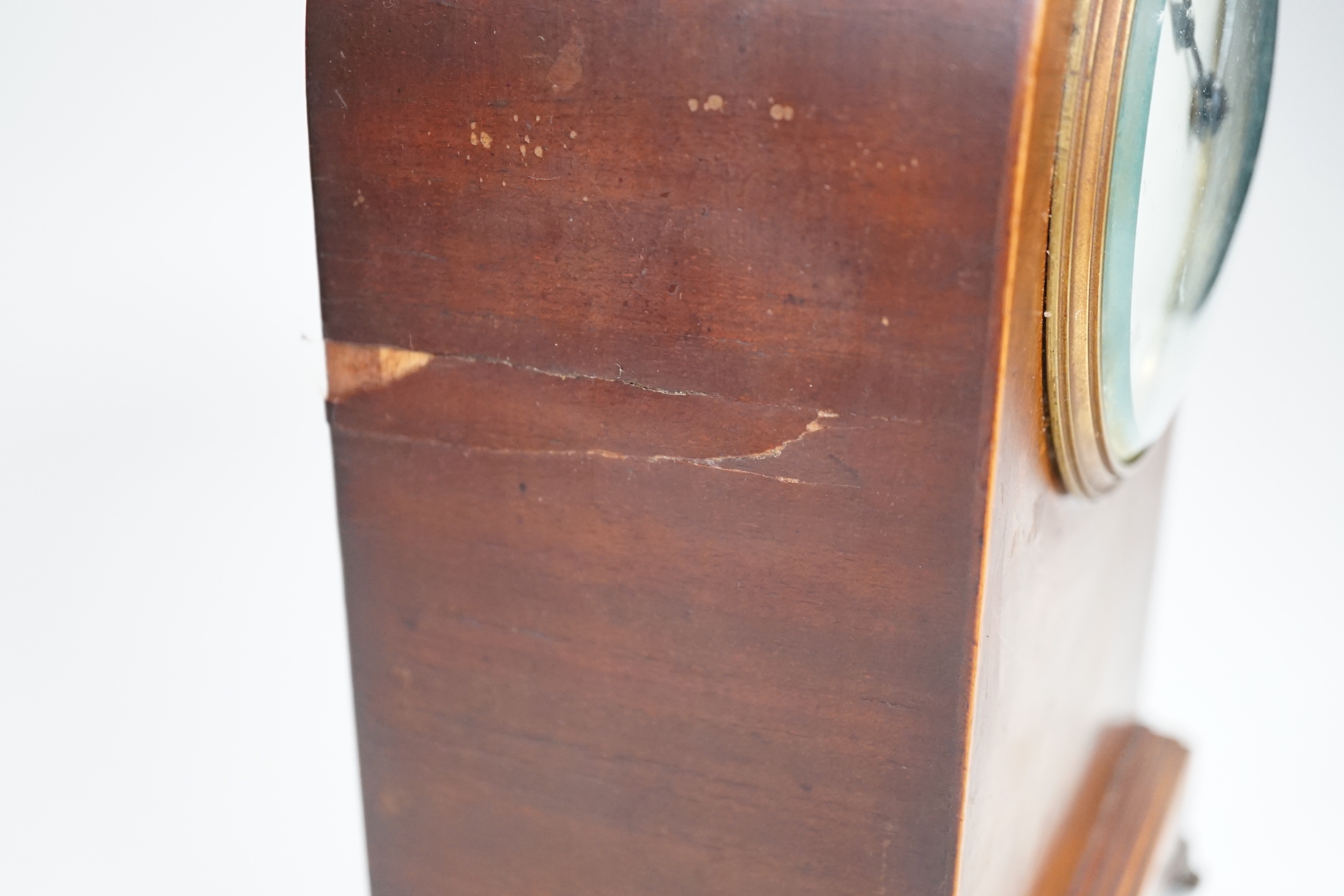 An Edwardian mantel clock with balance escapement